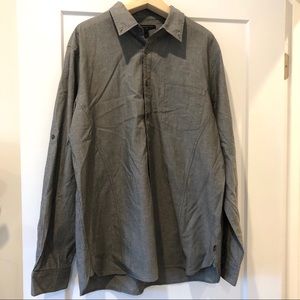 John Varvatos USA Men’s Grey Button Down Shirt XL